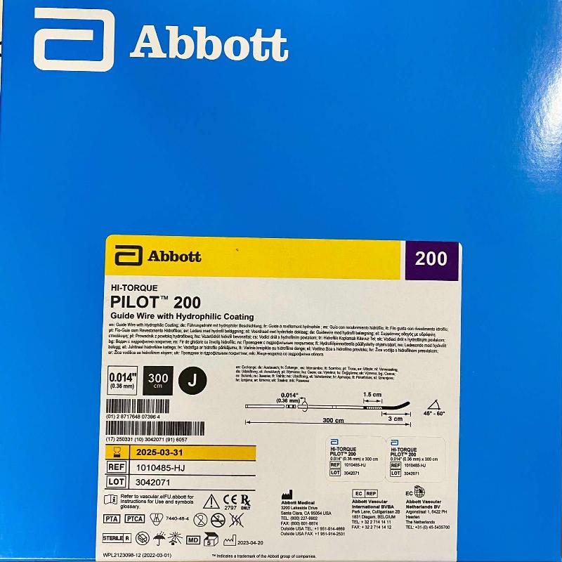 Провідник для ангіопластики HI-TORQUE PILOT 200(Провідник з гідроф.покриттям ), шт